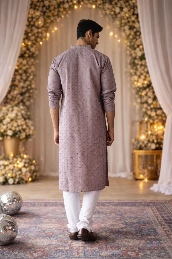 Nexoira_Men_Embroidered_Straight_Kurta_(Purple)