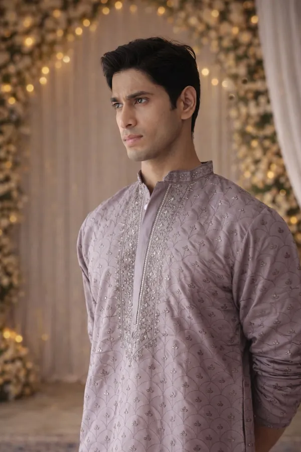 Nexoira_Men_Embroidered_Straight_Kurta_(Purple)