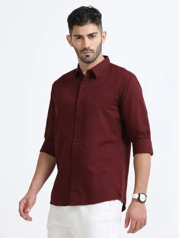 Nexoira_Men_Solid_Casual_Red_Shirt_()