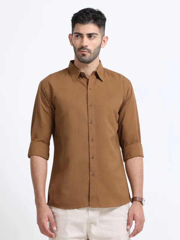 Nexoira_Men_Solid_Formal_Light_Brown_Shirt_()