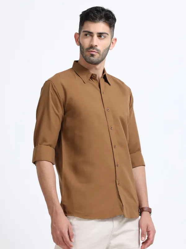 Nexoira_Men_Solid_Formal_Light_Brown_Shirt_()