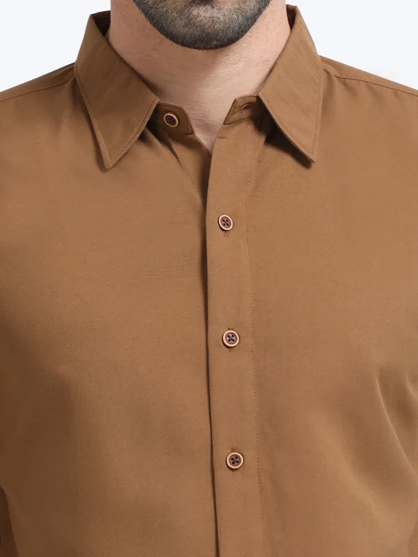 Nexoira_Men_Solid_Formal_Light_Brown_Shirt_()