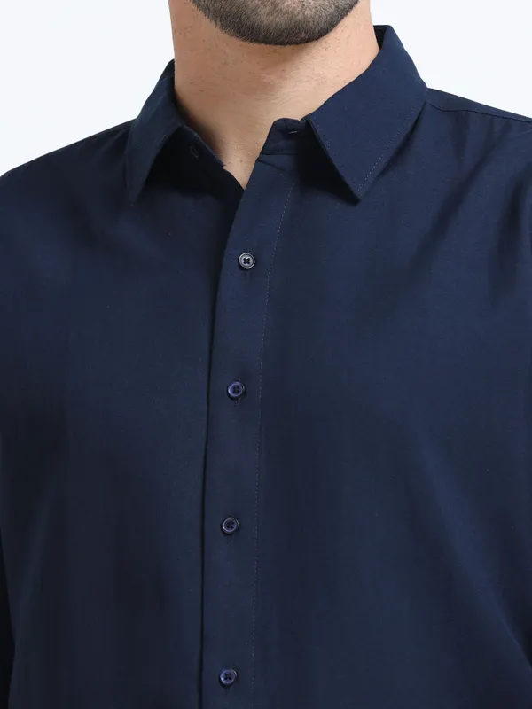Nexoira_Men_Solid_Formal_Dark_Blue_Shirt_()