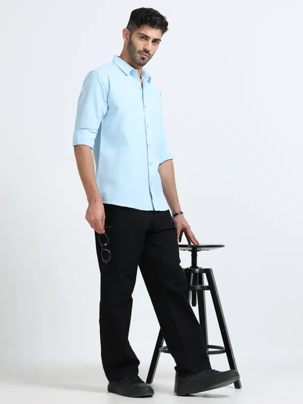 Nexoira_Men_Solid_Formal_Blue_Shirt_()