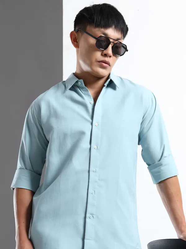 Nexoira_Men_Solid_Formal_Blue_Shirt_()