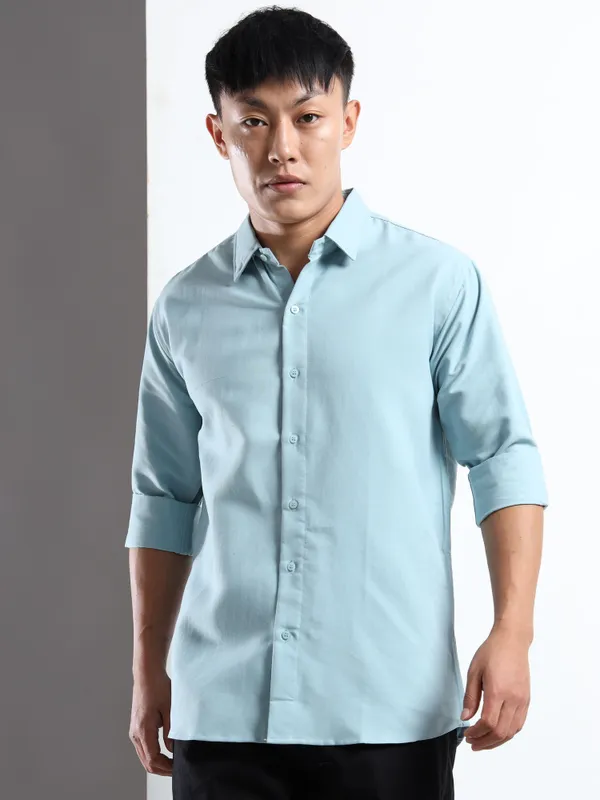 Nexoira_Men_Solid_Formal_Blue_Shirt_()