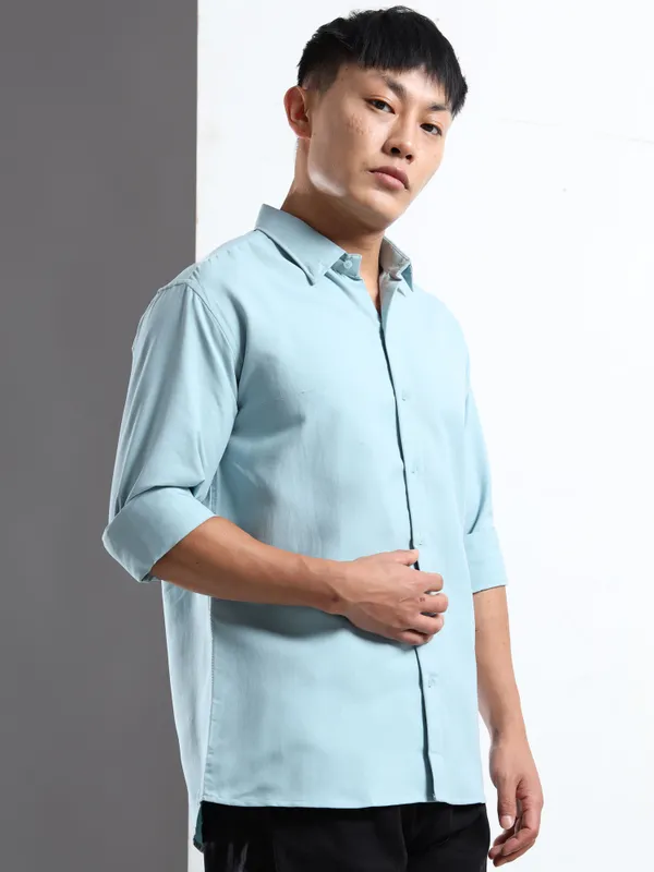 Nexoira_Men_Solid_Formal_Blue_Shirt_()