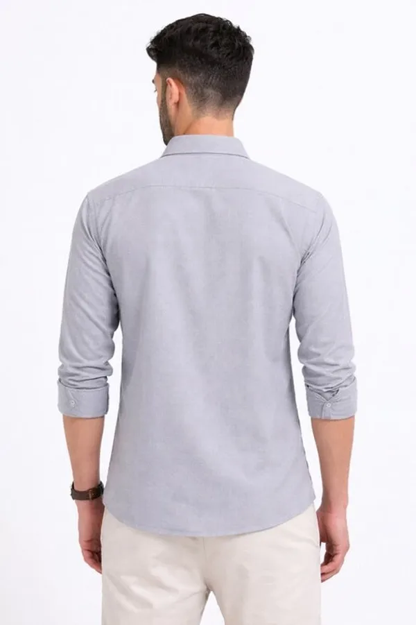 Nexoira_Men_Solid_Formal_Light_Grey_Shirt