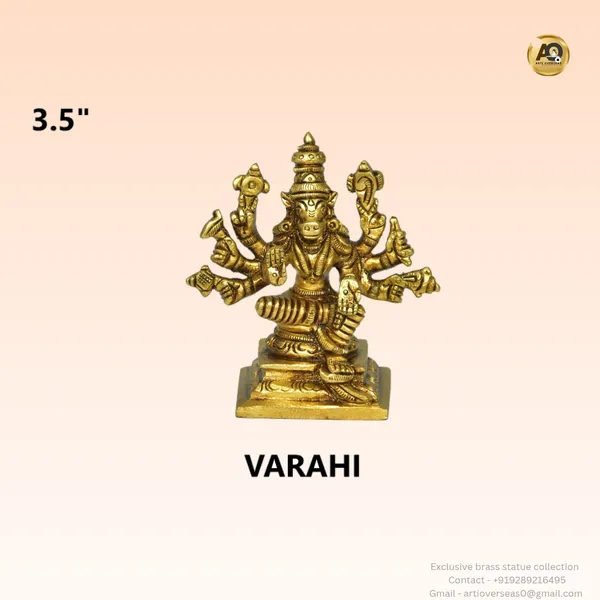 Brass_Antique_Varahi_Devi_Seated_Idol_3.5_Inch