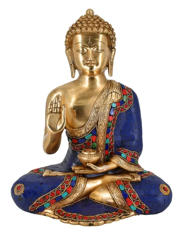 Brass_Meditating_Buddha_Blue_Stone_Inlay_Idol