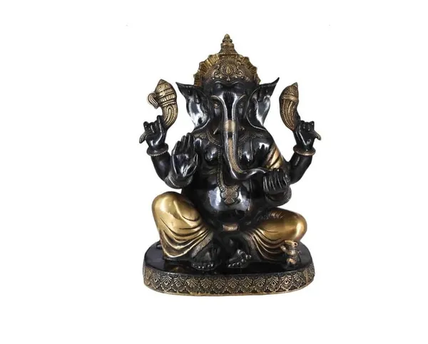 Brass_Black_Gold_Lord_Ganesha_Seated_Idol