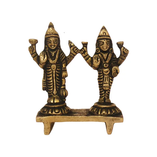 Brass_Antique_Finish_Lakshmi_Vishnu_Standing_Idol