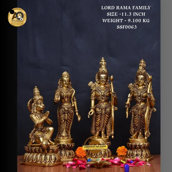 Brass_Antique_Ram_Darbar_Family_Idol_Set_11.3_Inch