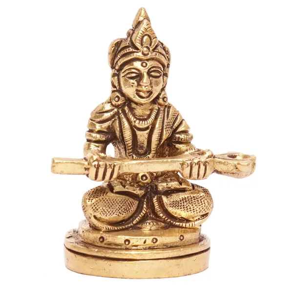 Brass_Traditional_Lord_Narada_Idol_With_Veena