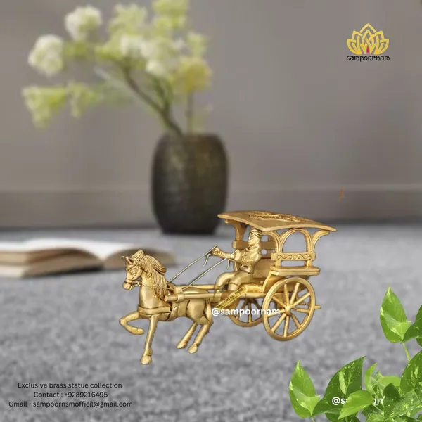 Brass_Antique_Horse_Carriage_Figurine_Showpiece