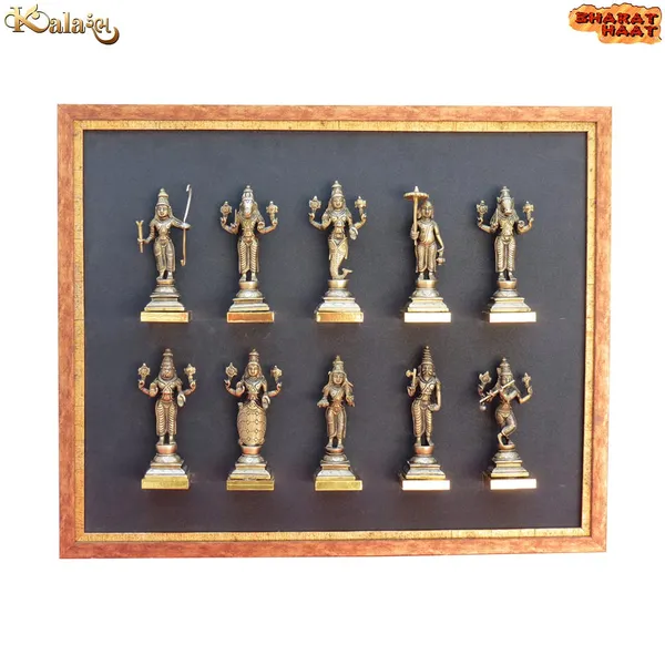 Brass_Dashavatara_Ten_Vishnu_Avatars_Wall_Decor_Frame