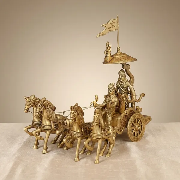 Brass_Arjun_Rath_Geeta_Updesh_Chariot_Showpiece
