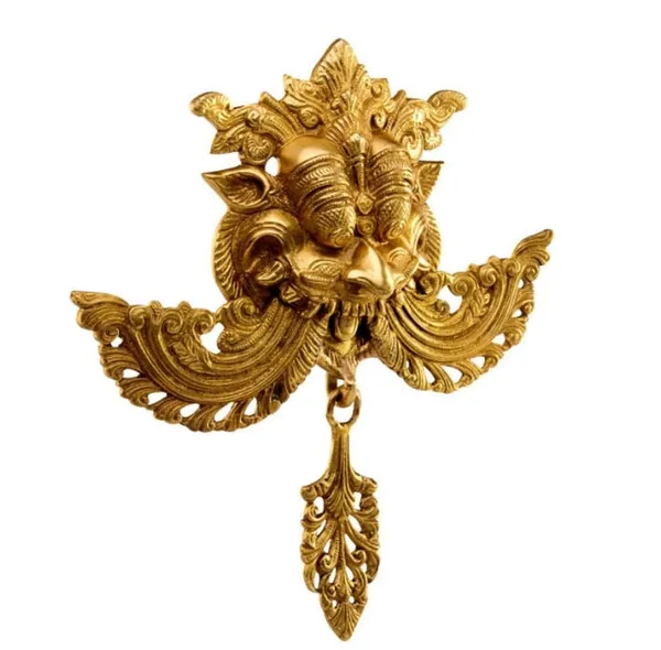 Brass_Traditional_Ganesha_Face_Wall_Hanging_Diya