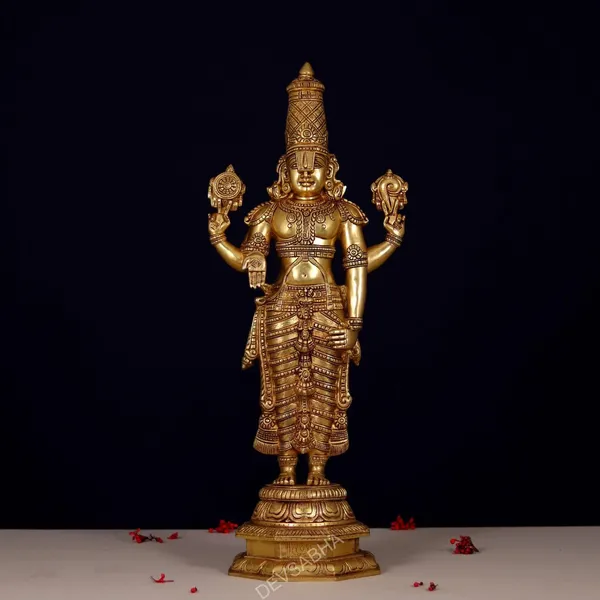 Brass_Traditional_Standing_Balaji_Idol_With_Ornate_Crown
