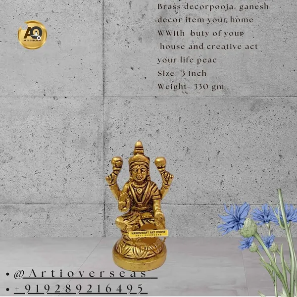 Brass_Goddess_Lakshmi_Seated_Idol_Gold_Finish_3_Inch