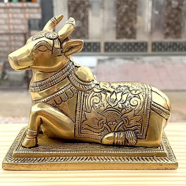 Brass_Golden_Engraved_Base_Nandi_Idol