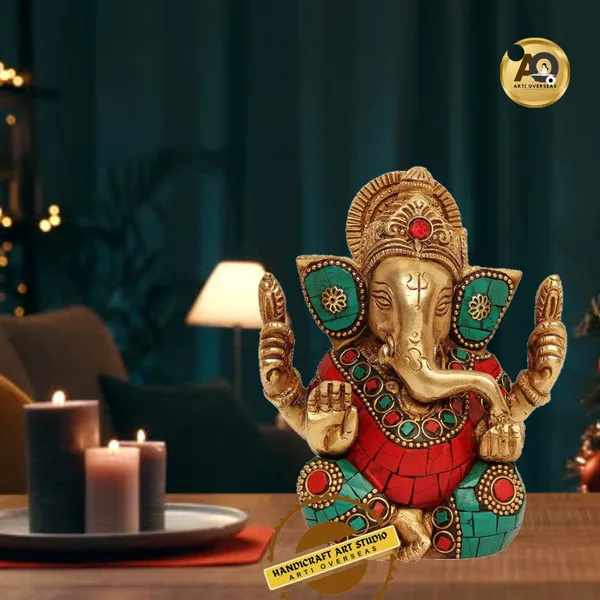Brass_Lord_Ganesha_Idol_With_Turquoise_Coral_Stone_Inlay