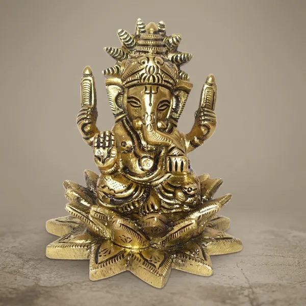 Brass_Ganesha_Idol_Seated_On_Lotus_Base