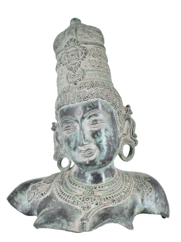Brass_Antique_Oxidized_Goddess_Parvati_Deity_Bust_Figurine