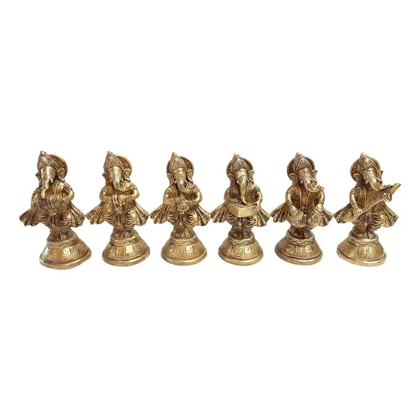 Brass_Traditional_Musical_Ganesha_Figurine_Set_Of_6