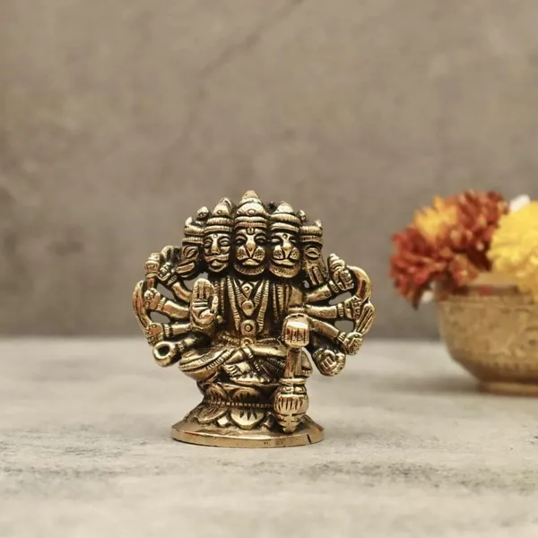 Brass_Traditional_Panchmukhi_Hanuman_Standing_Idol