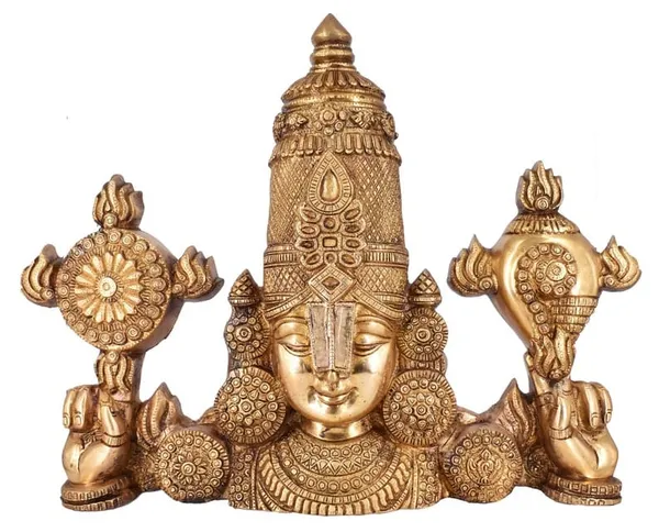 Brass_Antique_Lord_Balaji_Conch_Chakra_Idol