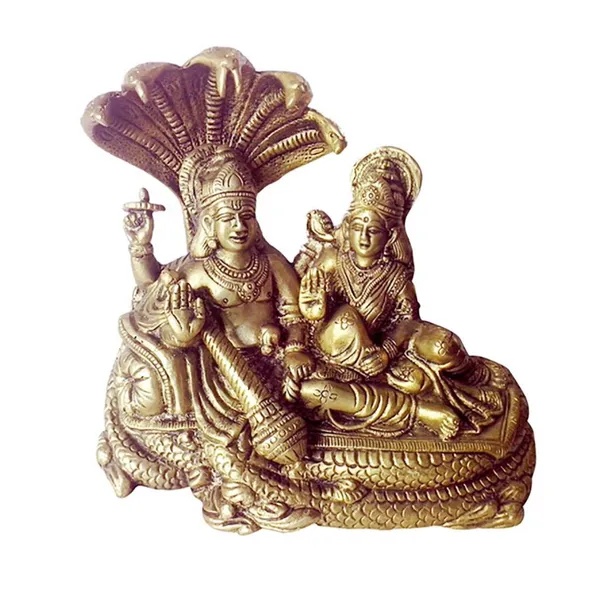 Brass_Traditional_Vishnu_Lakshmi_Seated_On_Sheshnag_Idol