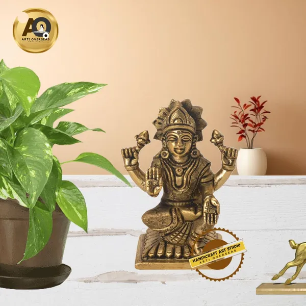 Brass_Antique_Finish_Seated_Goddess_Lakshmi_Idol