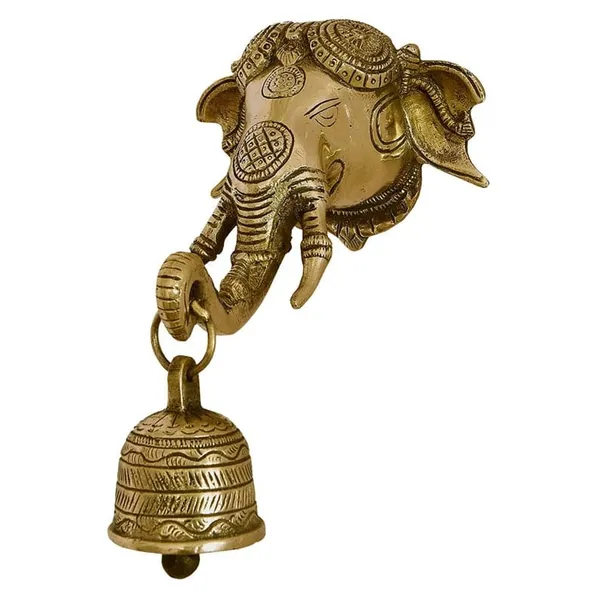 Brass_Golden_Carved_Elephant_Head_Hanging_Bell