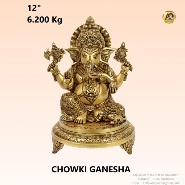 Brass_Lord_Ganesha_Seated_On_Chowki_Idol_12_Inch
