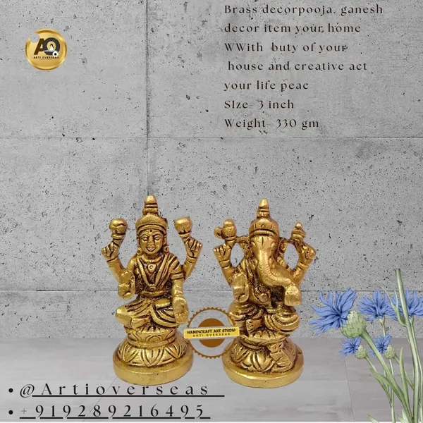 Brass_Antique_Lakshmi_Ganesh_Idol_Set_For_Pooja