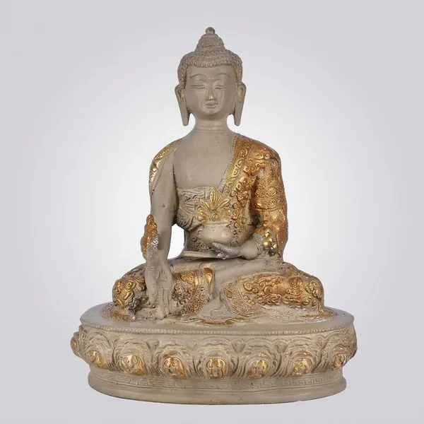 Brass_Beige_Gold_Medicine_Buddha_Meditation_Idol