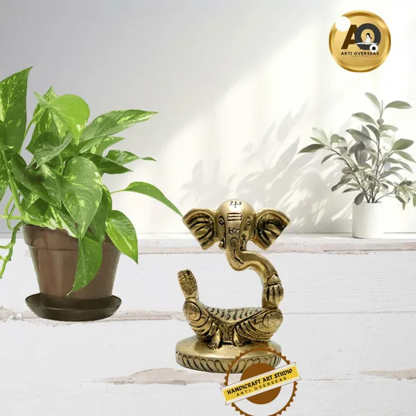 Brass_Abstract_Ganesha_Seated_Idol_Showpiece