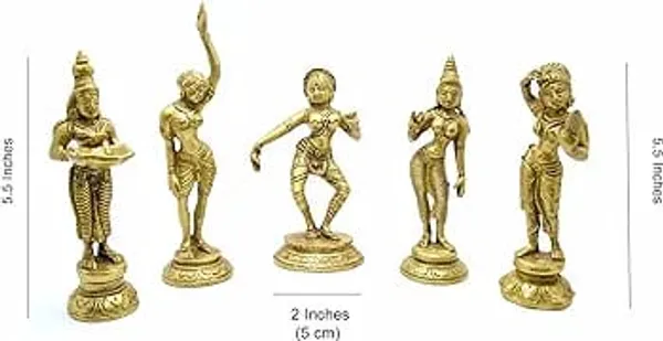 Brass_Classical_Dance_Mudra_Figurine_Set_Of_Five