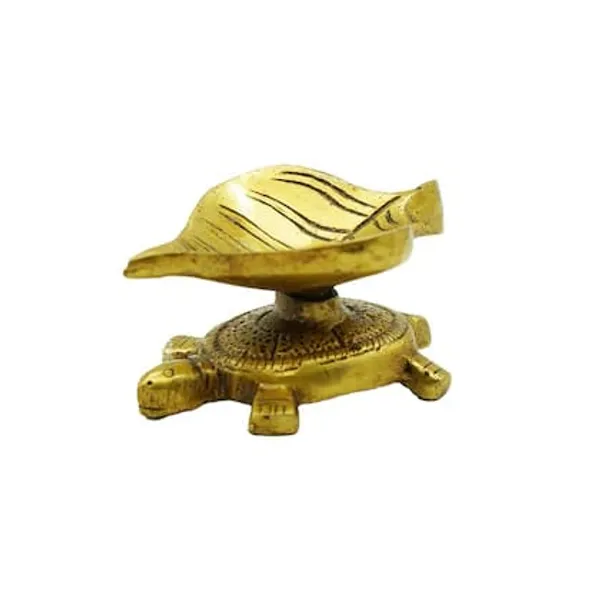 Brass_Golden_Tortoise_With_Shankh_Decorative_Figurine