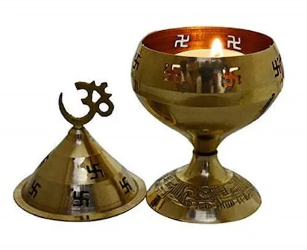 Brass_Om_Swastik_Akhand_Diya_With_Conical_Lid
