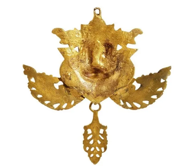 Brass_Traditional_Ganesha_Face_Wall_Hanging_Diya