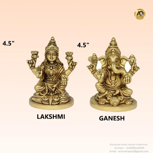 Brass_Antique_Lakshmi_Ganesh_Idol_Set_For_Pooja