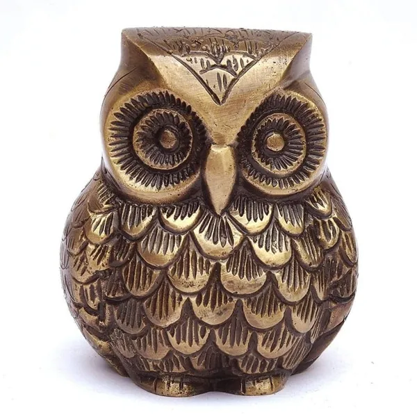 Brass_Antique_Finish_Owl_Figurine
