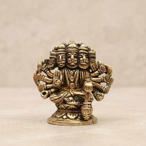 Brass_Traditional_Panchmukhi_Hanuman_Standing_Idol