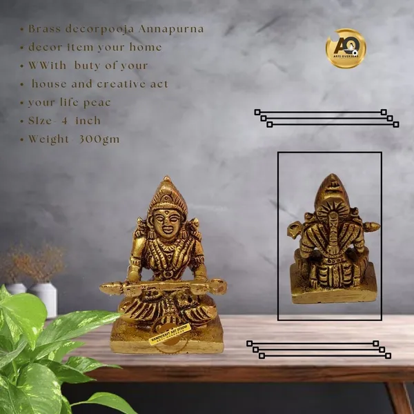 Brass_Antique_Goddess_Annapurna_Seated_Idol