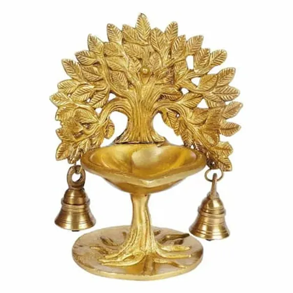 Brass_Traditional_Tree_Of_Life_Diya_Stand_With_Hanging_Bells