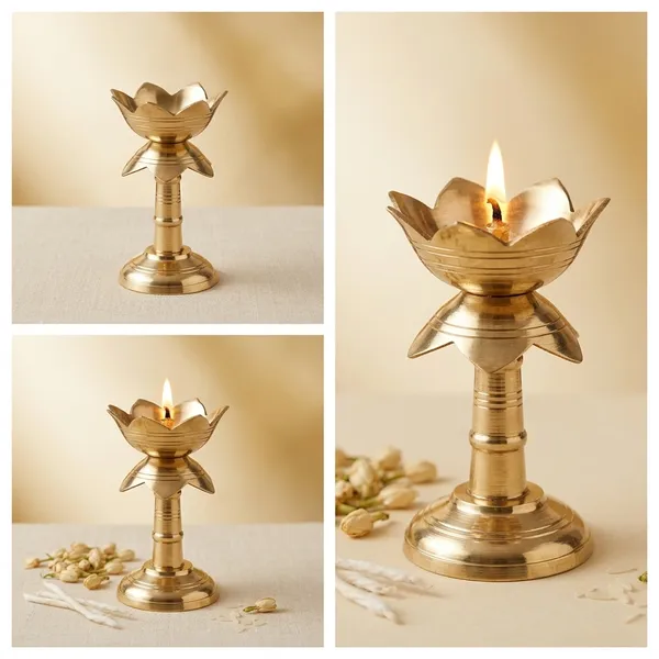 Brass_Traditional_Lotus_Petal_Diya_Set