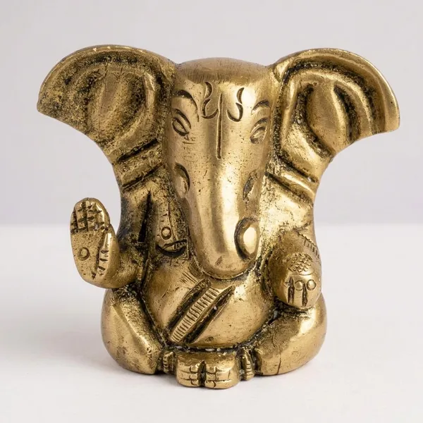 Brass_Golden_Lord_Ganesha_Seated_Idol