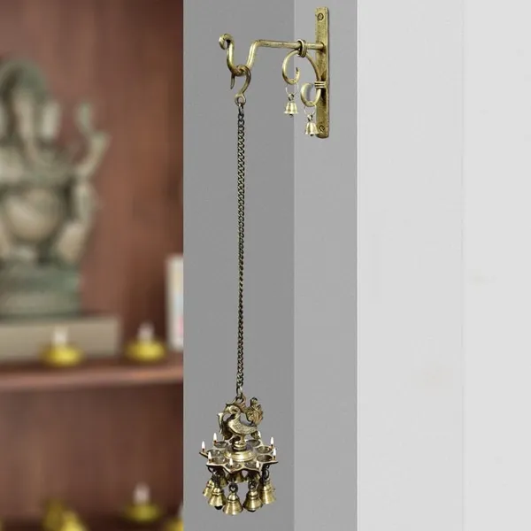 Brass_Antique_Ganesha_Hanging_Bell_With_Wall_Mount_Bracket